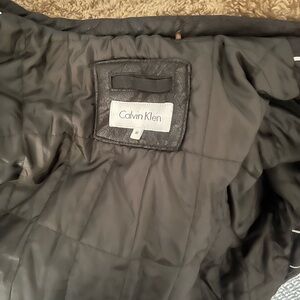 Calvin Klein Charcoal warm Quilted winter Jacket size medium